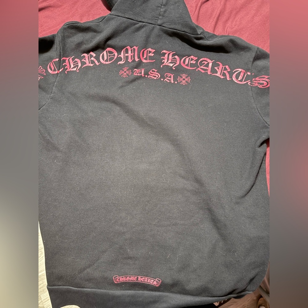 Chrome Hearts Black FnF edition Sweater with Red Accents